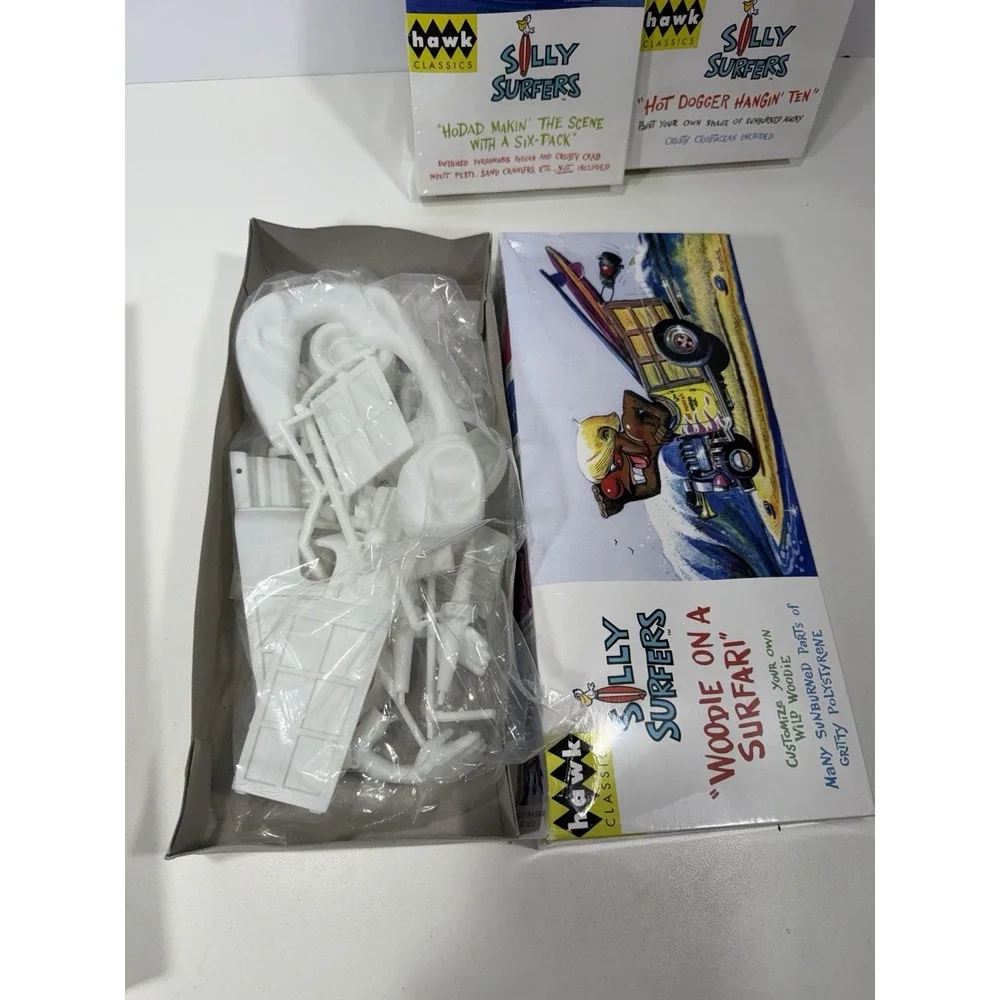 Hawk Classics Silly Surfers Complete Kits 2 Sealed Boxes 2 Open Box 4 Lot